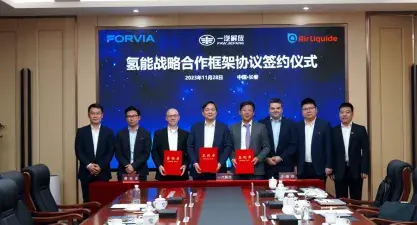 FORVIA joins forces with FAW JIEFANG and Air Liquide to accelerate liquid hydrogen for heavy mobility